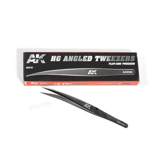 AK - HG Angled Tweezer 02 Flat-End