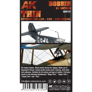AK Elastic Rigging Bobbin - Hyper-Thin