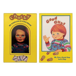 Chucky Die M&ouml;rderpuppe mit Spell Card Metallbarren Chucky (Limited Edition)