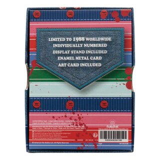 Chucky Die M&ouml;rderpuppe mit Spell Card Metallbarren Chucky (Limited Edition)