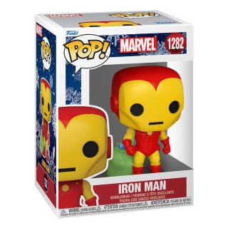 Marvel Holiday POP! Marvel Vinyl Figur - Iron Man w/Bag