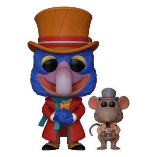 Die Muppets Weihnachtsgeschichte POP! Disney Vinyl Figur - Gonzo w/Rizzo