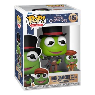 Die Muppets Weihnachtsgeschichte POP! Disney Vinyl Figur - Kermit w/TT