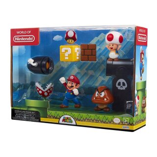 World of Nintendo Minifiguren 5er-Pack New Super Mario Bros. U Eichenhain 6 cm