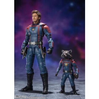 Guardians of the Galaxy 3 S.H. Figuarts Actionfiguren Star Lord &amp; Rocket Raccoon 6-15 cm