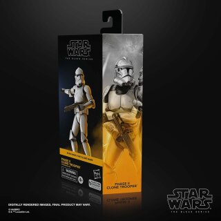 Star Wars: The Clone Wars Black Series Actionfigur Phase II Clone Trooper 15 cm