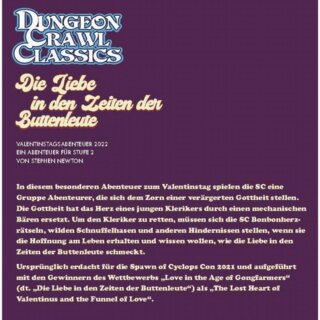 Dungeon Crawl Classics: Die Liebe in den Zeiten der Buttenleute (DE)
