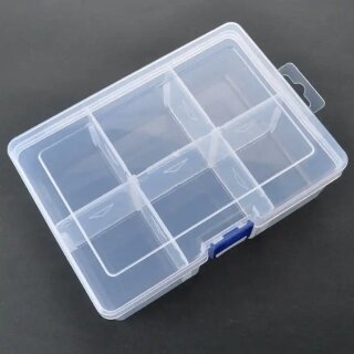 MK3 Sortierhilfe / Token Case / Plastik Box 16,4 x 11,8 x 5,8 cm (6 F&auml;cher)