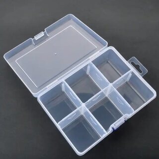 MK3 Sortierhilfe / Token Case / Plastik Box 16,4 x 11,8 x 5,8 cm (6 F&auml;cher)
