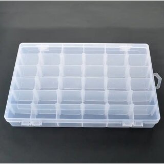 MK3 Sortierhilfe / Token Case / Plastik Box (36 F&auml;cher) 27 x 17 x4,1 cm