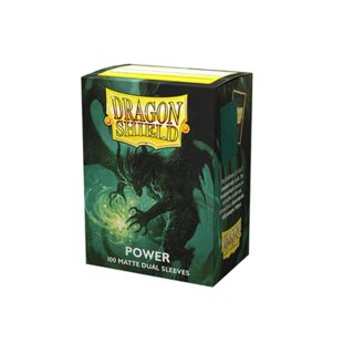 Dragon Shield Dual Matte Sleeves - Metallic Green / Power (100)