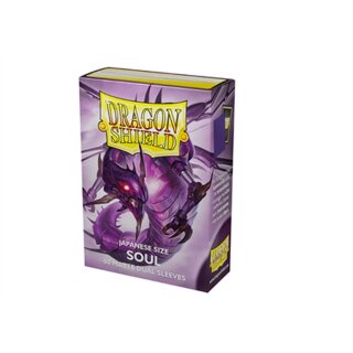 Dragon Shield Japanese size Dual Matte Sleeves - Metallic Purple / Soul (60)