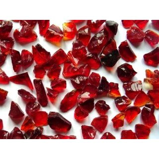 Glassteine rubinrot, ca. 9-12 mm (100g)