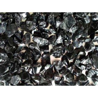 Glass Stones Black, approx. 9-12 mm (100g)