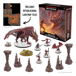 D&amp;D Icons of the Realms: Adventure in a Box - Red Dragons Lair (Prepainted)