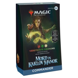 Magic the Gathering: Mord in Karlov Manor - Commander Deck &quot;Versteckte Drohung&quot; (DE)