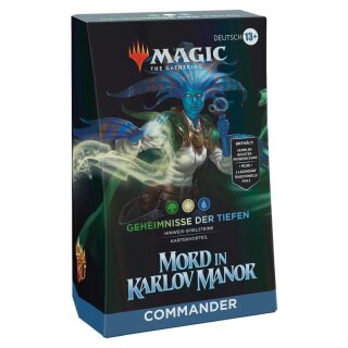 Magic the Gathering: Mord in Karlov Manor - Commander Deck &quot;Geheimnisse der Tiefe&quot; (DE)