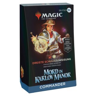 Magic the Gathering: Mord in Karlov Manor - Commander Deck &quot;Dreiste Schuldzuweisung&quot; (DE)