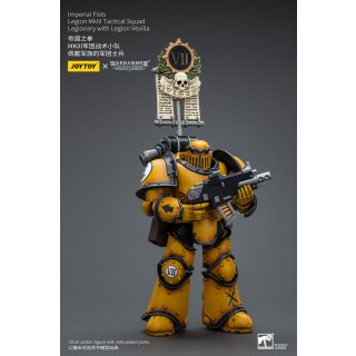 Warhammer The Horus Heresy Actionfigur: Imperial Fists - Legion MkIII Tactical Squad Legionary with Legion Vexilla