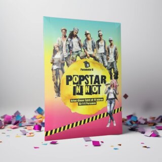 Popstar in Not &ndash; Krimi-Dinner Spiel f&uuml;r 4 Personen (DE)