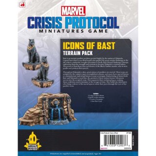Marvel Crisis Protocol &ndash; Icons of Bast Terrain Pack (Gel&auml;ndeset &ldquo;Ikonen von Bast&rdquo;) (Multiligual)