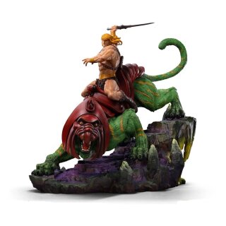 Masters of the Universe Deluxe Art Scale Statue - He-man and Battle Cat