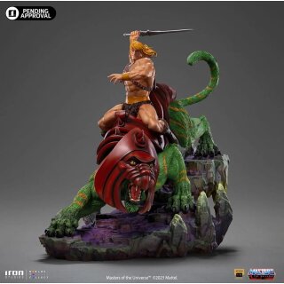 Masters of the Universe Deluxe Art Scale Statue - He-man and Battle Cat