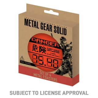 Metal Gear Solid Untersetzer 4er-Pack