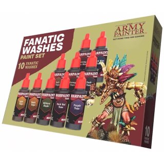 The Army Painter:  Warpaints Fanatic - Washes Paint Set (10 x 18ml)