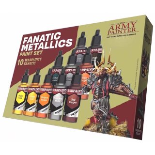 The Army Painter:  Warpaints Fanatic - Metallics Paint Set (10 x 18ml)