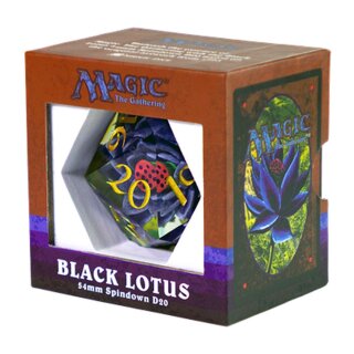 Sirius Dice - Black Lotus Spindown D20 (54mm)