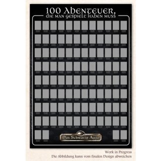 DSA - 40 Jahre Das Schwarze Auge - 100 Abenteuer (Poster) (DE)