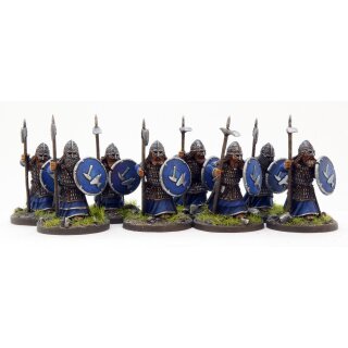 SAGA: Age of Magic - Warriors advancing with Spears (Dwarves)