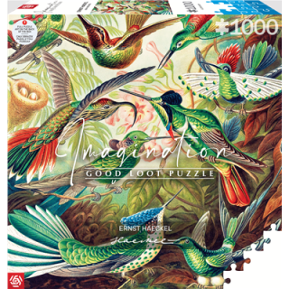 Imagination Puzzle: Ernst Haeckel- Hummingbirds / Koloibry (1000)