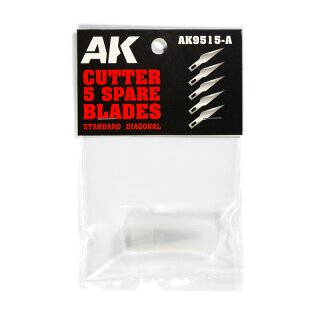 AK- Hobby Knife Spare Blades - Standard Diagonal (5)