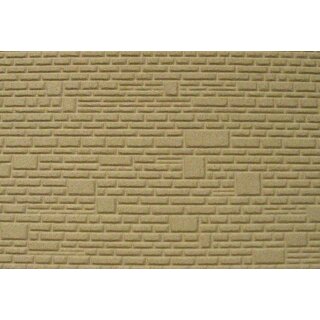 Sandsteinmauer 0/1/H0, 40x20 cm, 2 St&uuml;ck