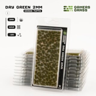 Static Grass Tufts - Dry Green 2mm