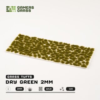 Static Grass Tufts - Dry Green 2mm