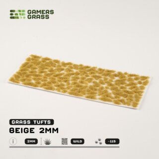 Static Grass Tufts - Beige 2mm