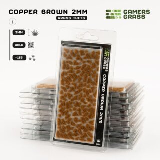 Static Grass Tufts - Copper Brown 2mm