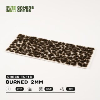 Static Grass Tufts - Burned 2mm