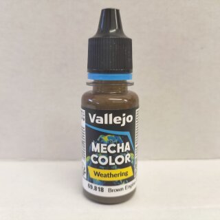 Vallejo Mecha Color - Weathering - Brown Engine Soot (Matt) (69818) (18ml)
