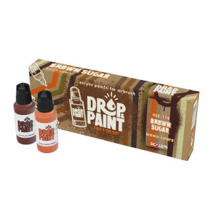 Scale 75 - Drop &amp; Paint - Brown Sugar (8x17ml)