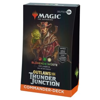 Magic the Gathering: Outlaws of Thunder Junction - Commander-Deck - Bl&uuml;hende W&uuml;ste (1) (DE)