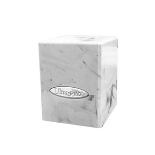 UP - Marble Satin Cube - White / Black