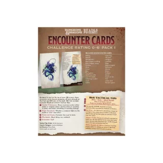D&amp;D Encounter Cards - Challenge Rating 0-6 Pack 1 (EN)