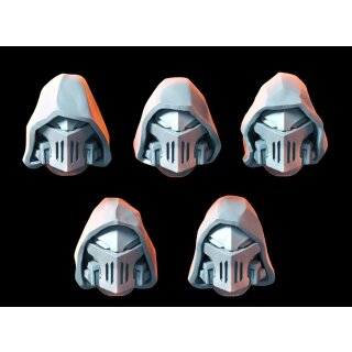 Hooded Iron Knight Helmets (5)