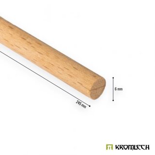 Beechwood Round Rod 6x245 mm (3)