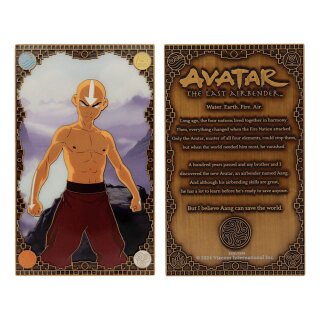 Avatar Der Herr der Elemente Metallbarren Aang Limited Edition