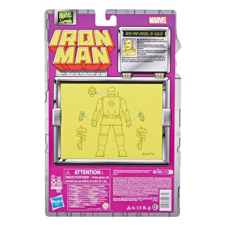 Iron Man Marvel Legends Actionfigur Iron Man (Model 01-Gold) 15 cm